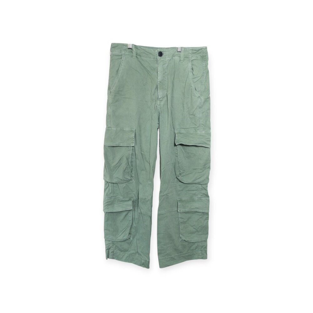 Citizens of Humanity Delena Cargo Green SZ 28 Pockets Baggy Utility Style Nova